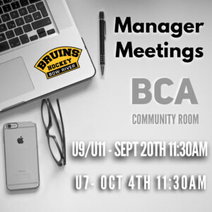 U7-U11 MGR Meetings